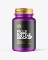 Matte Plastic Pills Bottle Mockup