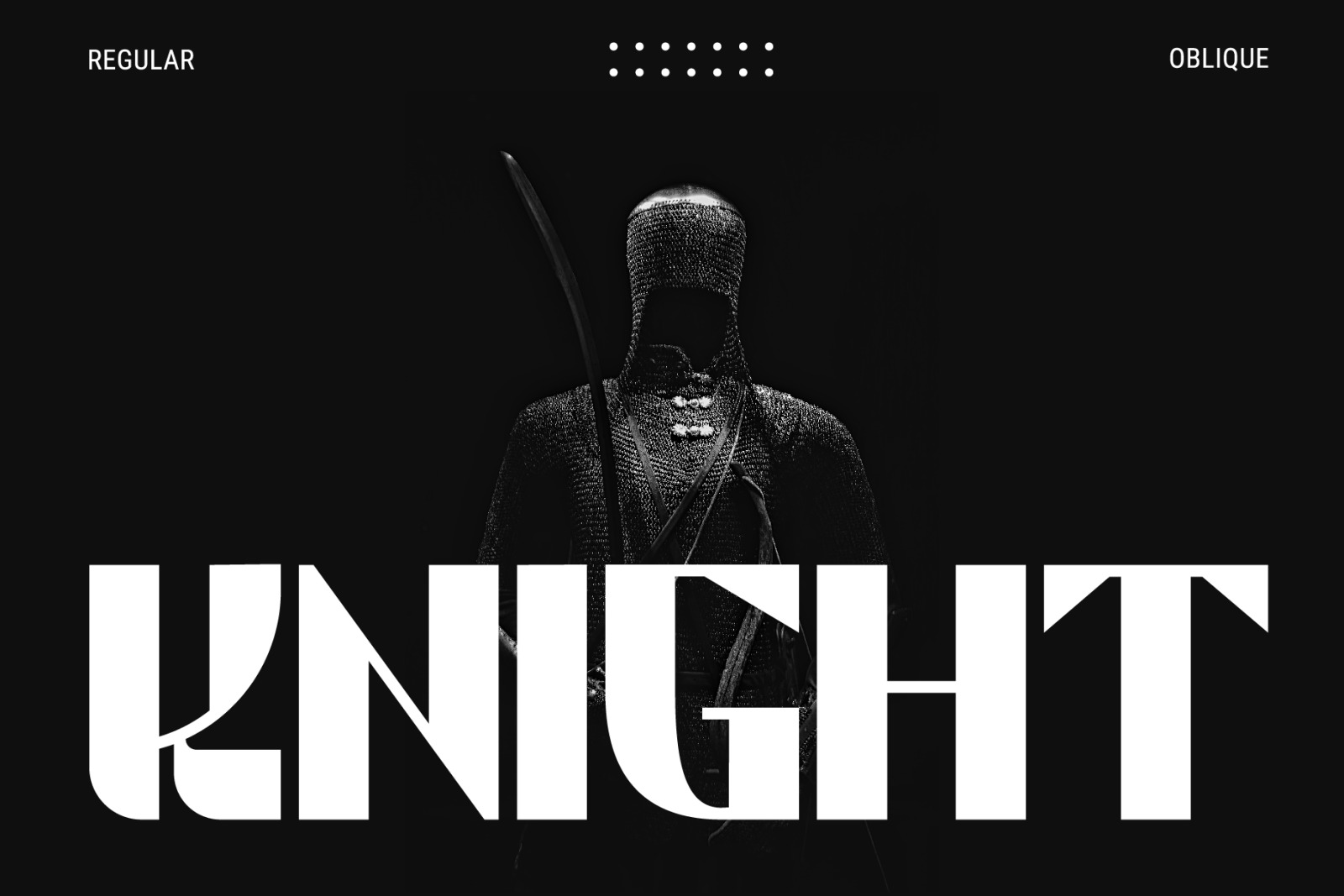 Knight | Display Regular + Oblique Knight | Display Regular + Oblique