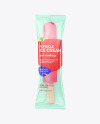 Pink Fruit Popsicle Ice Cream Mockup