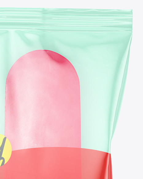 Pink Fruit Popsicle Ice Cream Mockup