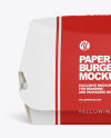 Paper Burger Box Mockup