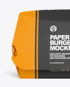 Paper Burger Box Mockup