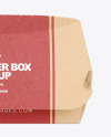 Kraft Burger Box Mockup