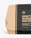 Kraft Burger Box Mockup