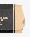 Kraft Burger Box Mockup