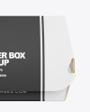 Paper Burger Box Mockup