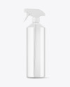 Clear PET Spray Bottle Mockup