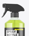 Clear PET Spray Bottle Mockup