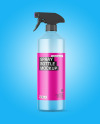 Frosted PET Spray Bottle Mockup