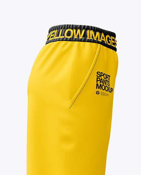 Women&#039;s Sport Pants Mockup - Side View