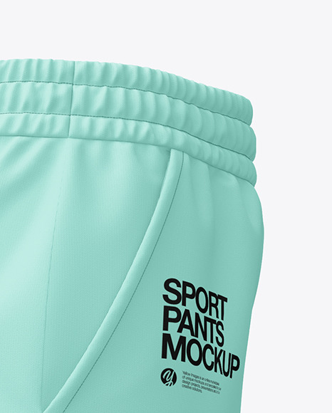 Women&#039;s Sport Pants Mockup - Side View