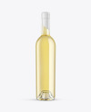 Clear Glass White Wine Bottle Mockup