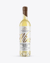 Clear Glass White Wine Bottle Mockup