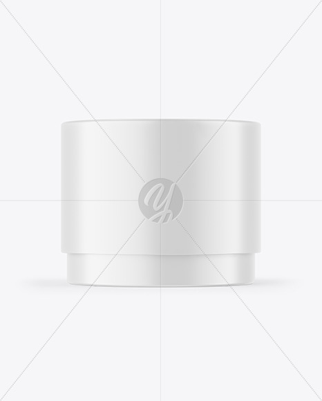 Matte Cosmetic Jar Mockup