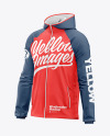 Men's Windbreaker Jacket Mockup - Half Side View