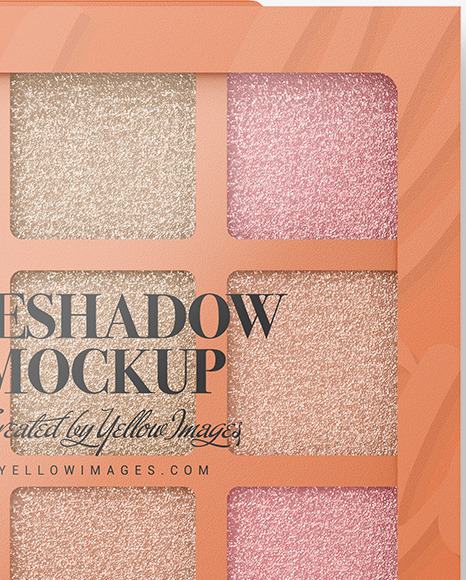 Metallized Eyeshadow Palette Mockup