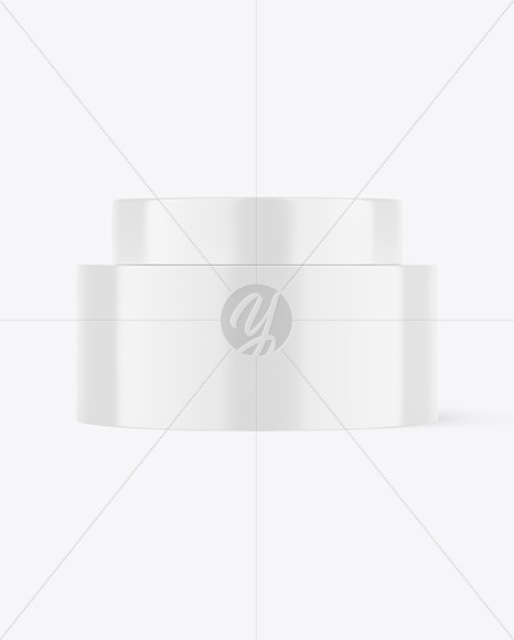 Glossy Cosmetic Jar Mockup