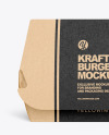 Kraft Burger Box Mockup