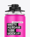 Matte Pu Foam Tube Mockup