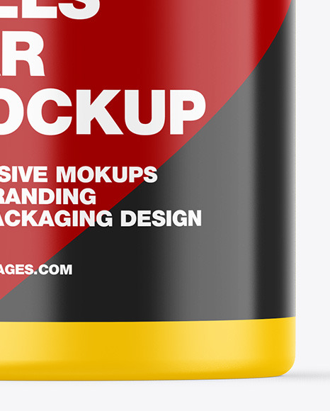 Matte Pills jar Mockup