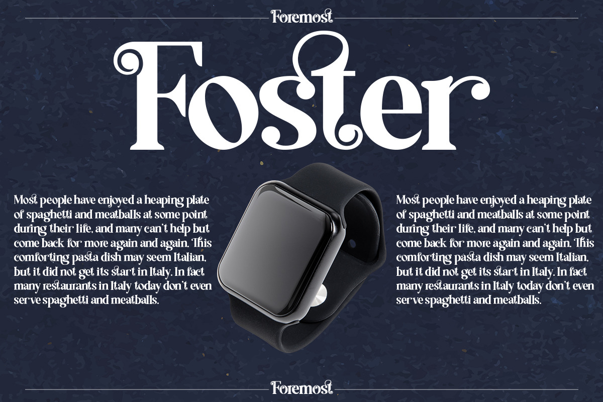 Foremost | Modern Serif Foremost | Modern Serif