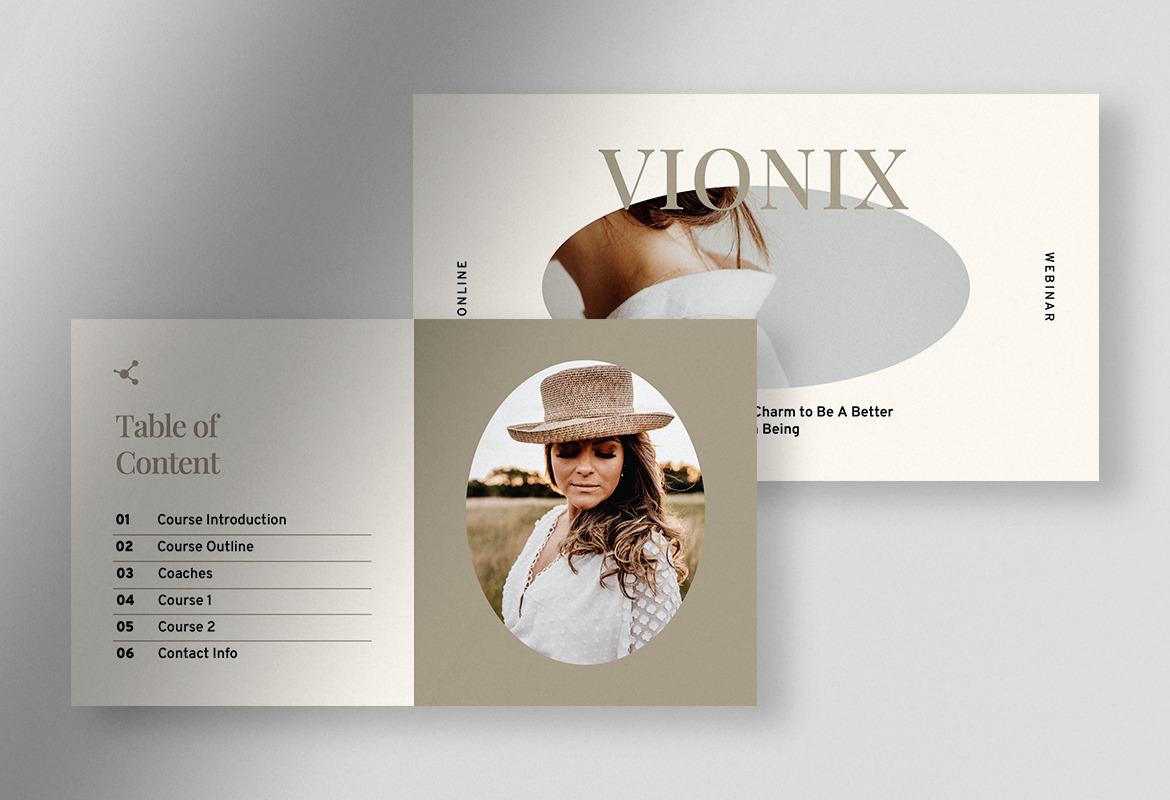 Vionix – Earthy Tone Elegant Online Webinar Presentation