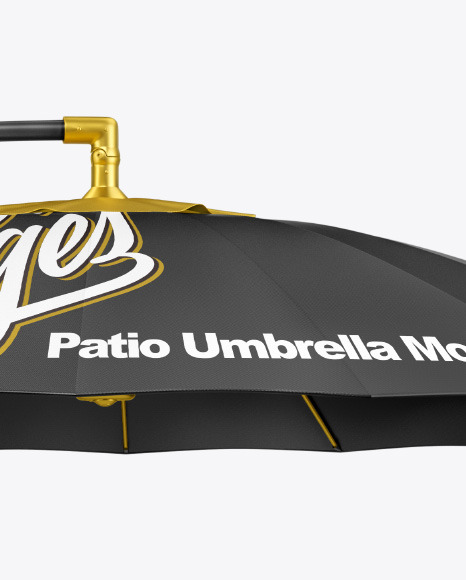 Patio Umbrella w/ Glossy Pole Mockup