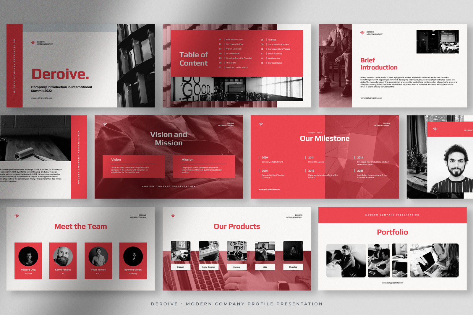 Deroive – Living Coral Modern Company Profile Presentation Deroive – Living Coral Modern Company Profile Presentation