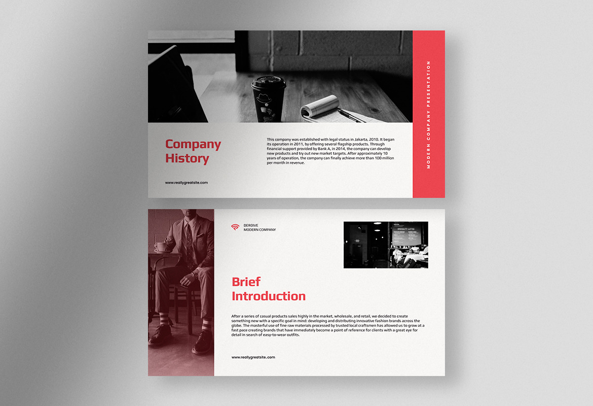 Deroive – Living Coral Modern Company Profile Presentation Deroive – Living Coral Modern Company Profile Presentation