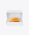 Paper Box w/ Burger Mockup