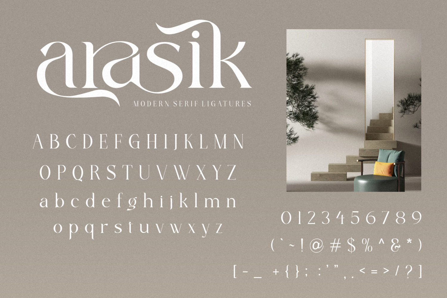 Arasik - Modern Serif Ligatures