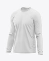 Men’s Long Sleeve T-Shirt Mockup - Half Side View