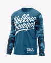 Men’s Long Sleeve T-Shirt Mockup - Half Side View