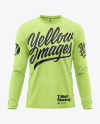 Men’s Long Sleeve T-Shirt Mockup - Front View