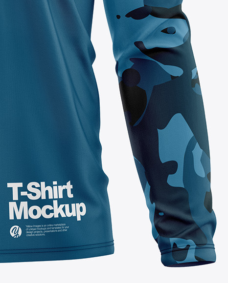 Men’s Long Sleeve T-Shirt Mockup - Front View