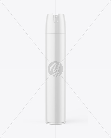 Matte Polish Aerosol Bottle Mockup