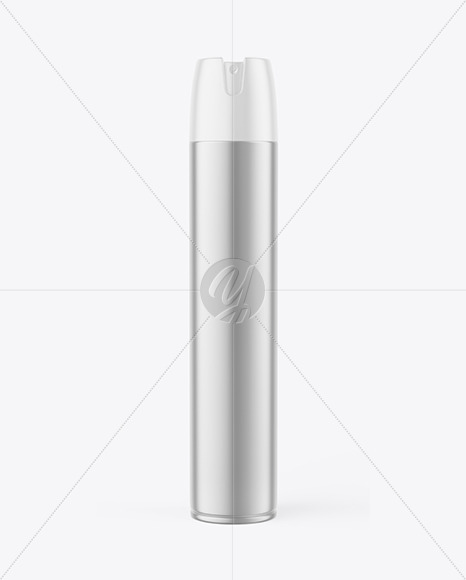 Matte Metallic Polish Aerosol Bottle Mockup