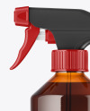 Amber PET Spray Bottle Mockup