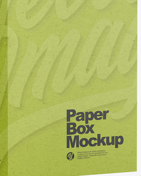 Kraft Paper Hanging Box Mockup