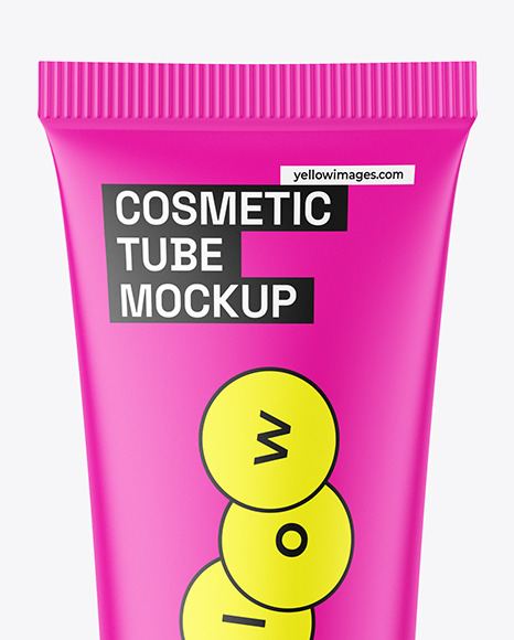 Matte Cosmetic Tube Mockup