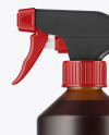 Frosted Amber PET Spray Bottle Mockup