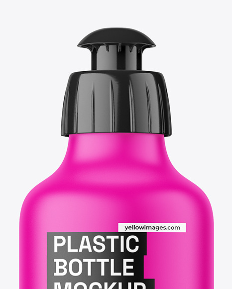 Matte Dishwashing Liquid Bottle Mockup