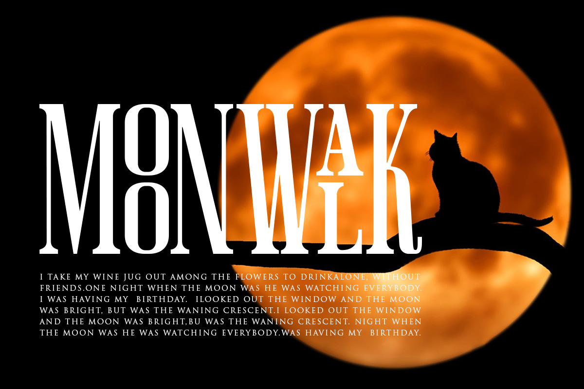 Moonscape | Ligature Font Moonscape | Ligature Font