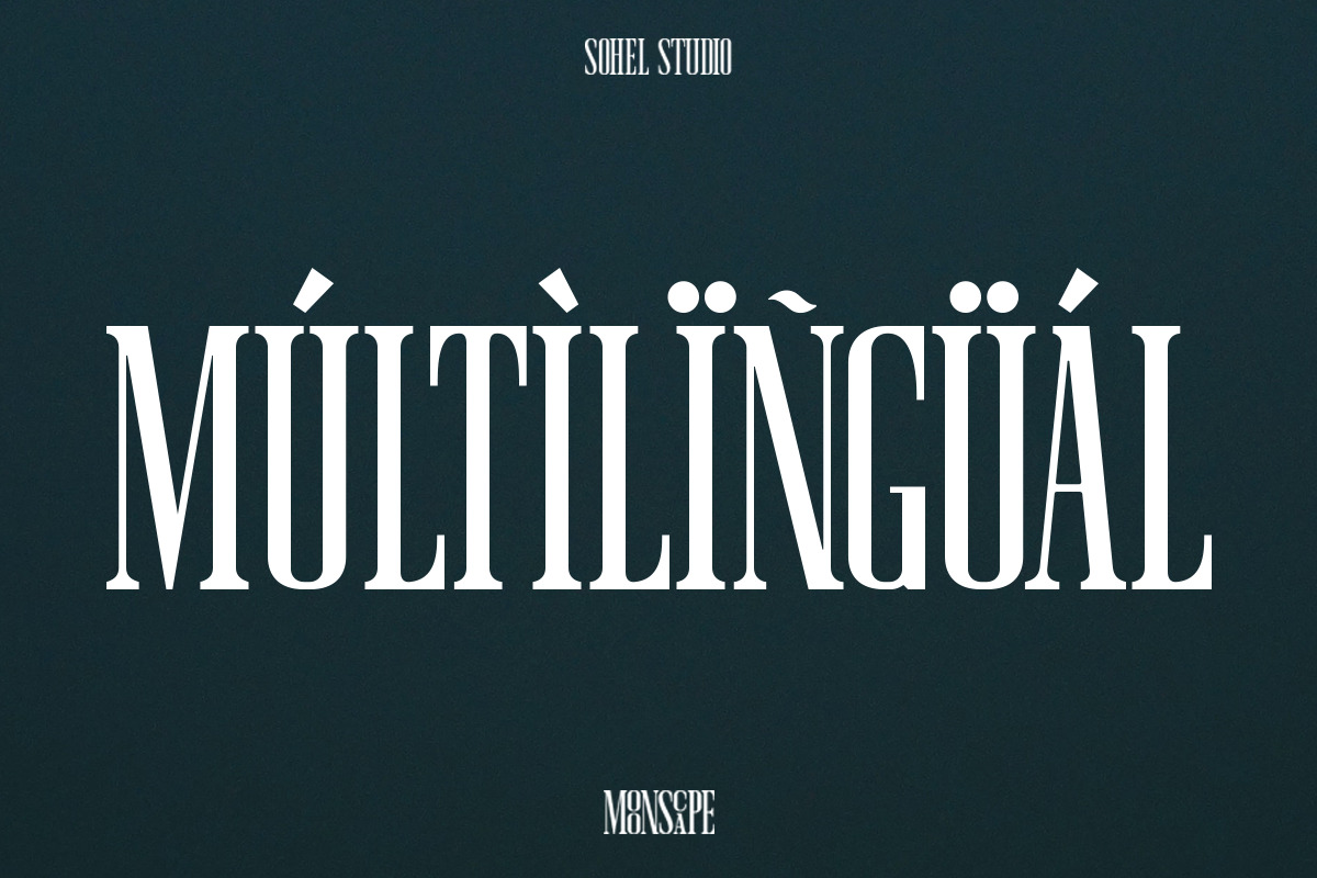 Moonscape | Ligature Font