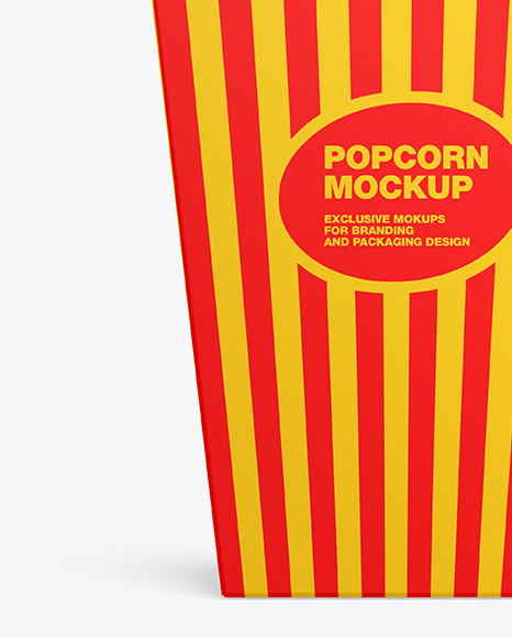 Popcorn Bag Mockup