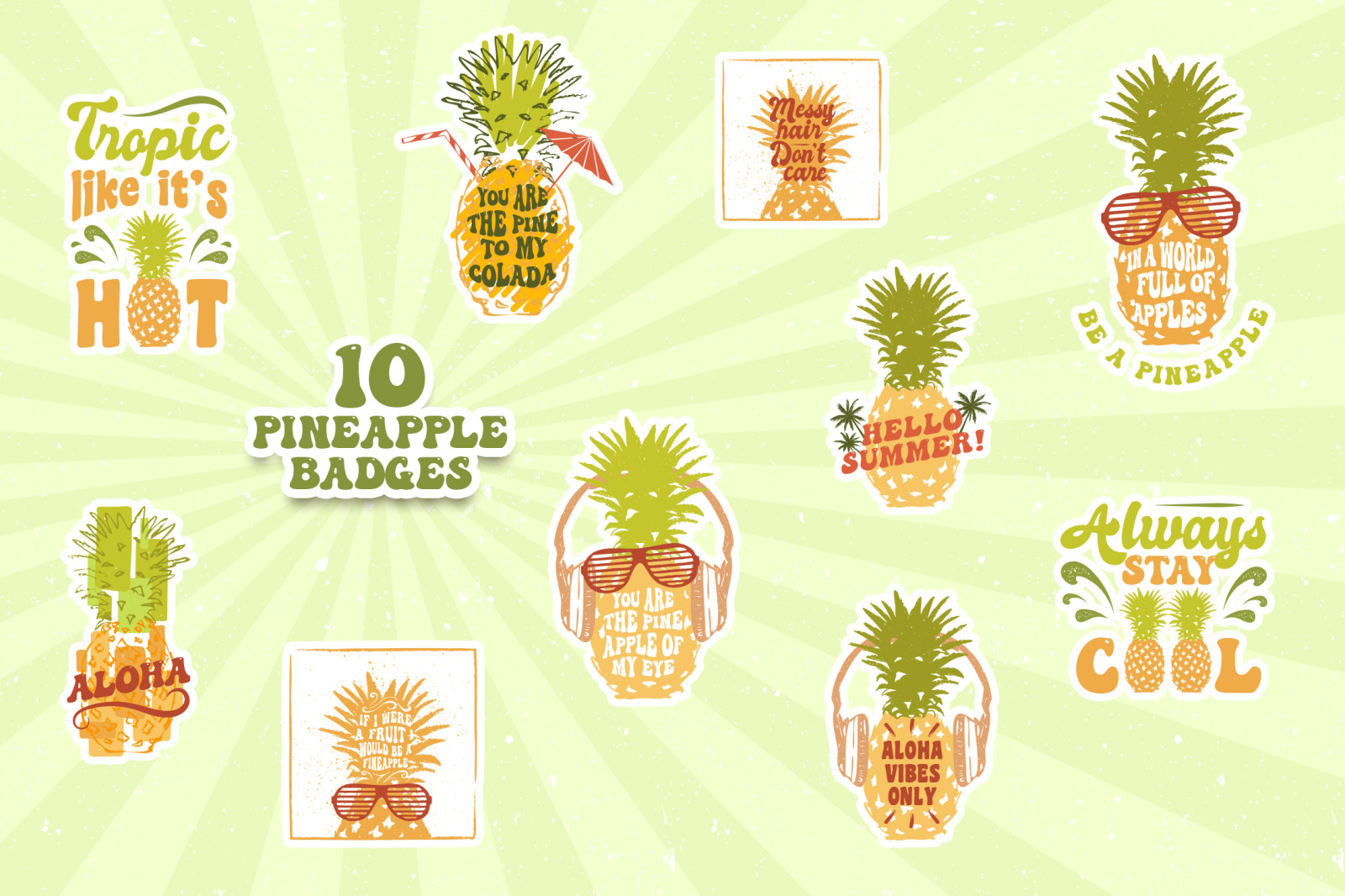 Taste Of Summer. 60 Groovy Logos