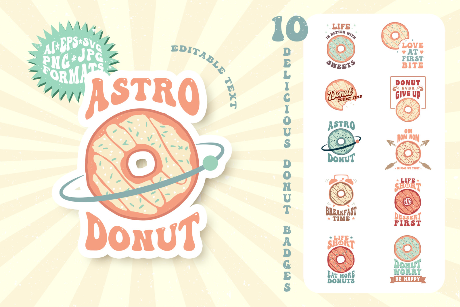 Taste Of Summer. 60 Groovy Logos