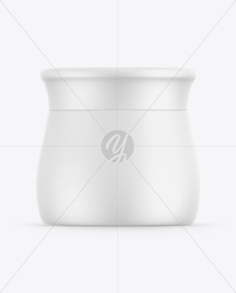 Matte Cosmetic Jar Mockup