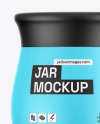 Matte Cosmetic Jar Mockup