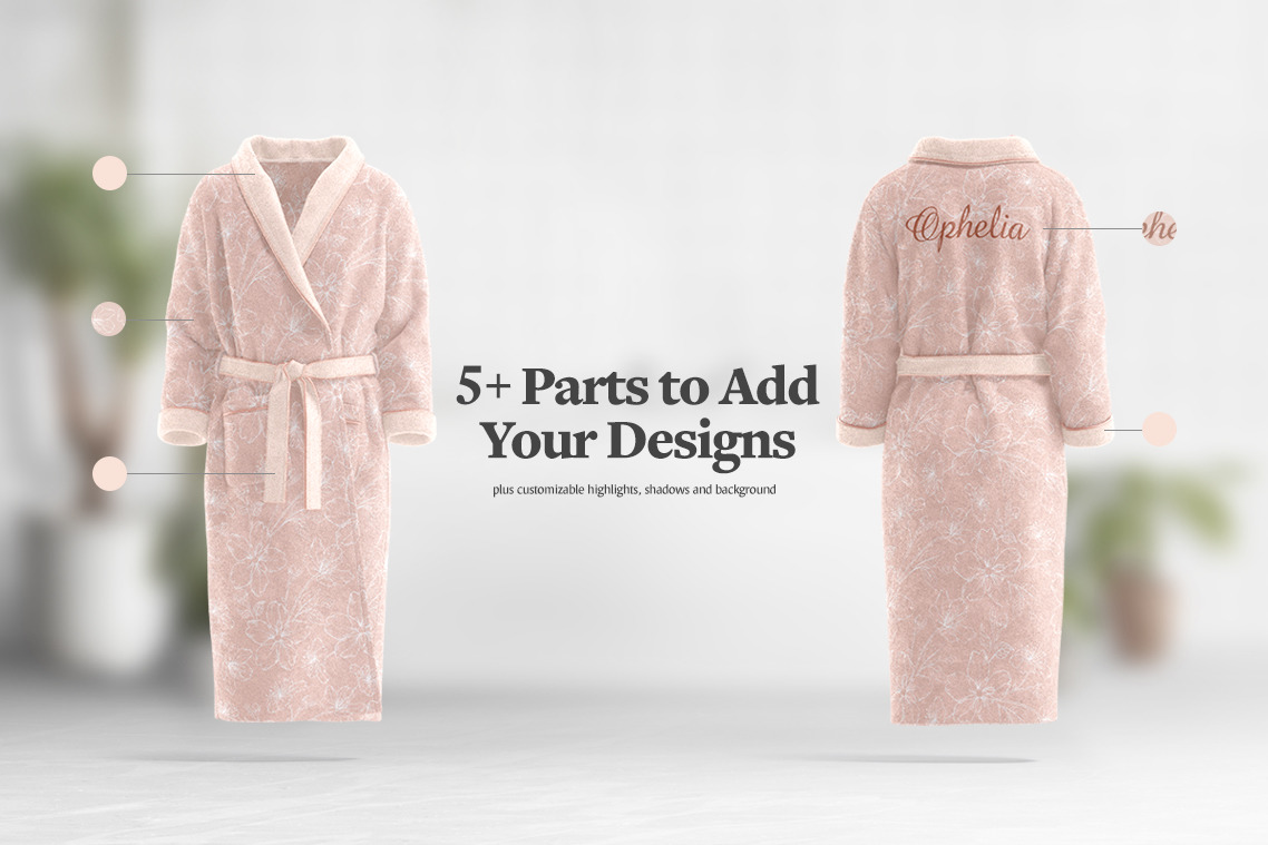 Hotel Bathrobe Mockup Hotel Bathrobe Mockup